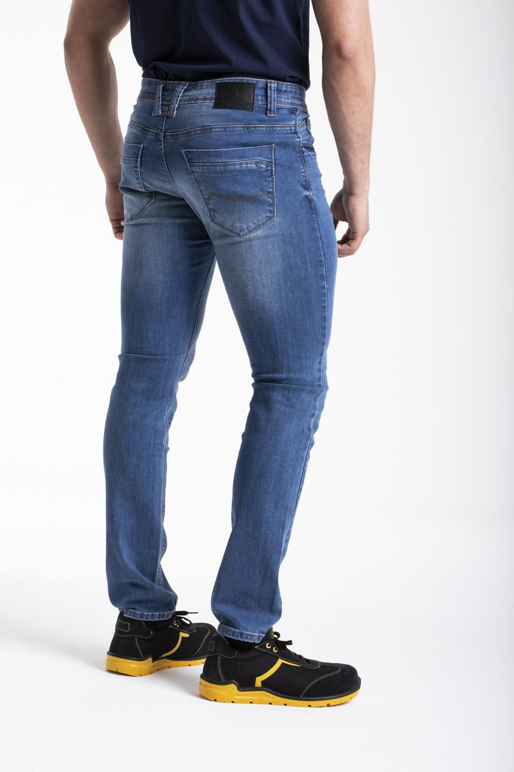 Jeans coupe droite ajustée stretch super stone washed WORK1