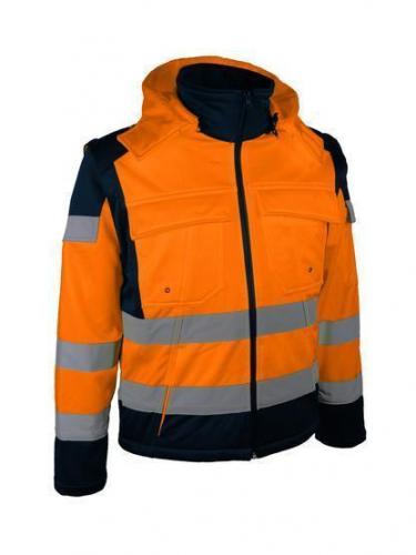 VESTE SOFTSHELL DE SIGNALISATION. DOUBLÉPOLAIRE. 2 X 1.