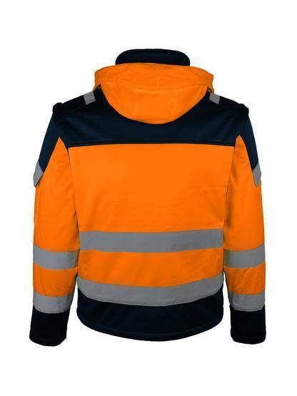 VESTE SOFTSHELL DE SIGNALISATION. DOUBLÉPOLAIRE. 2 X 1.