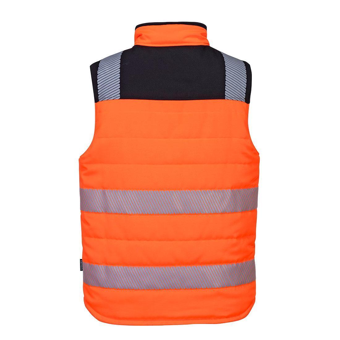 PW374 - Bodywarmer réversible haute visibilité PW3 Orange/Noir