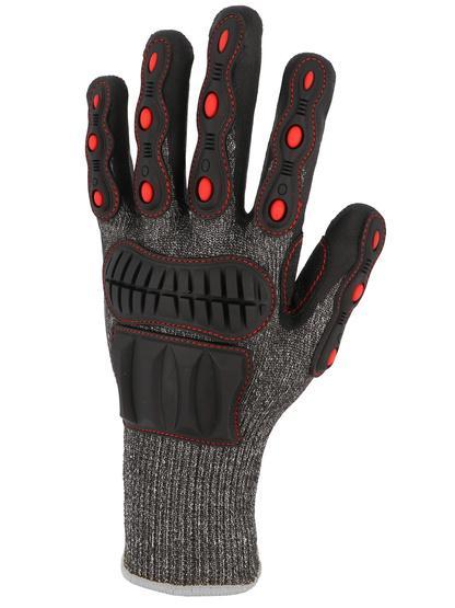 GANT PEHD. COUPURE NIVEAU F. ENDUCTION NITRILE MOUSSE. PROTECTION CHOCS 