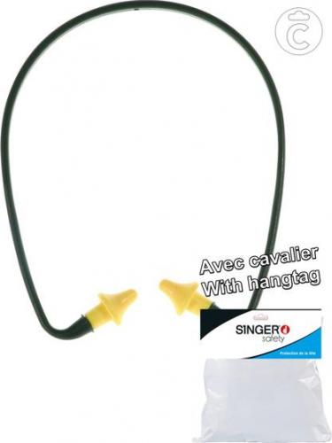 BOUCHONS D'OREILLE EN POLYURÉTHANE AVECARCEAU. SNR: 21DB