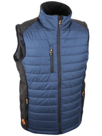 GILET CHAUD ET CONFORTABLE SOFTSHELL & POLYAMIDE RIPSTOP